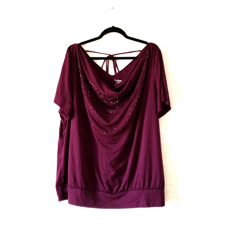 Purple Lane Bryant beaded top size 26/28